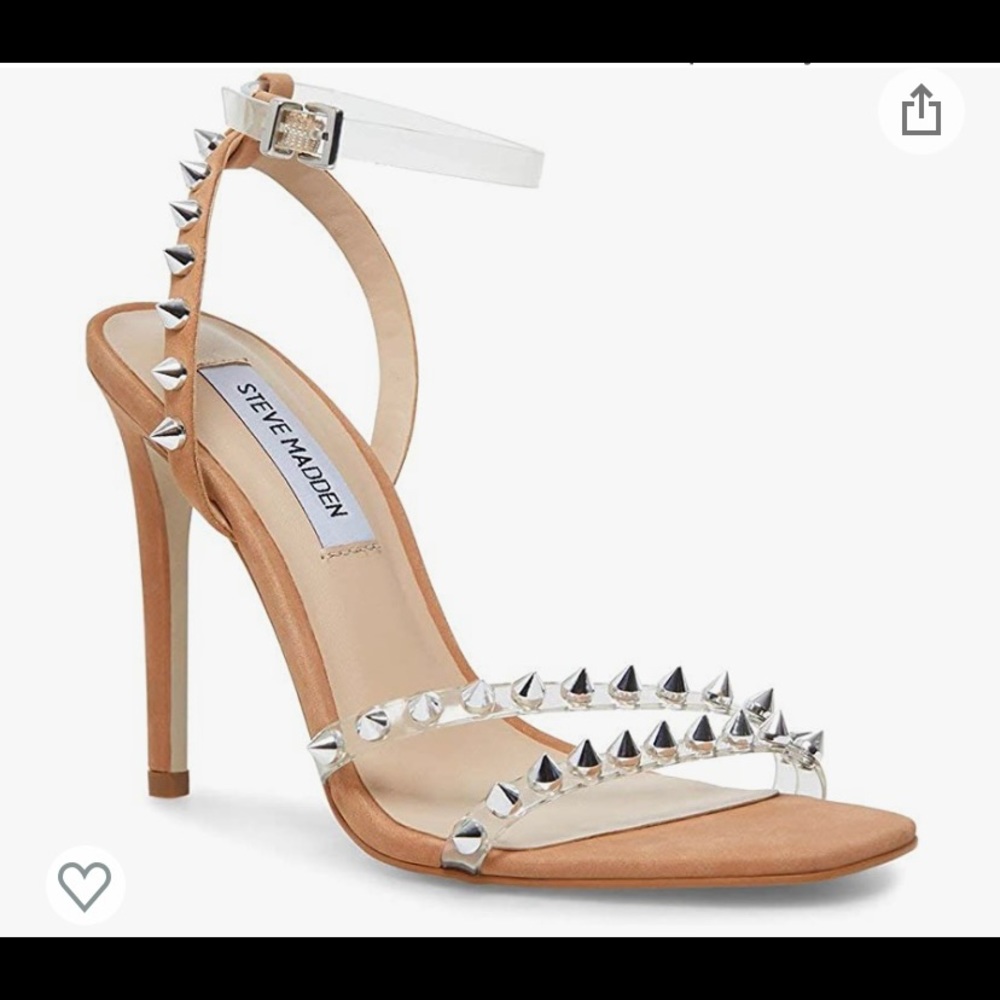 Steve Madden Women's Audria Heeled Studded Sandals  Size 7